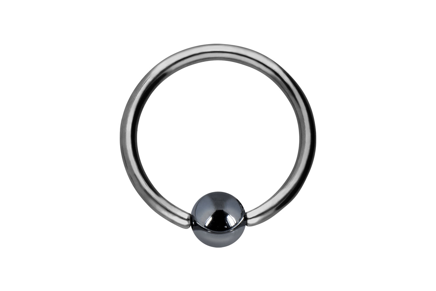 Titan Klemmkugelring Piercing HÄMATITKUGEL ++SALE++